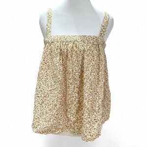 Floral Tie-Back Smocked Cami Top